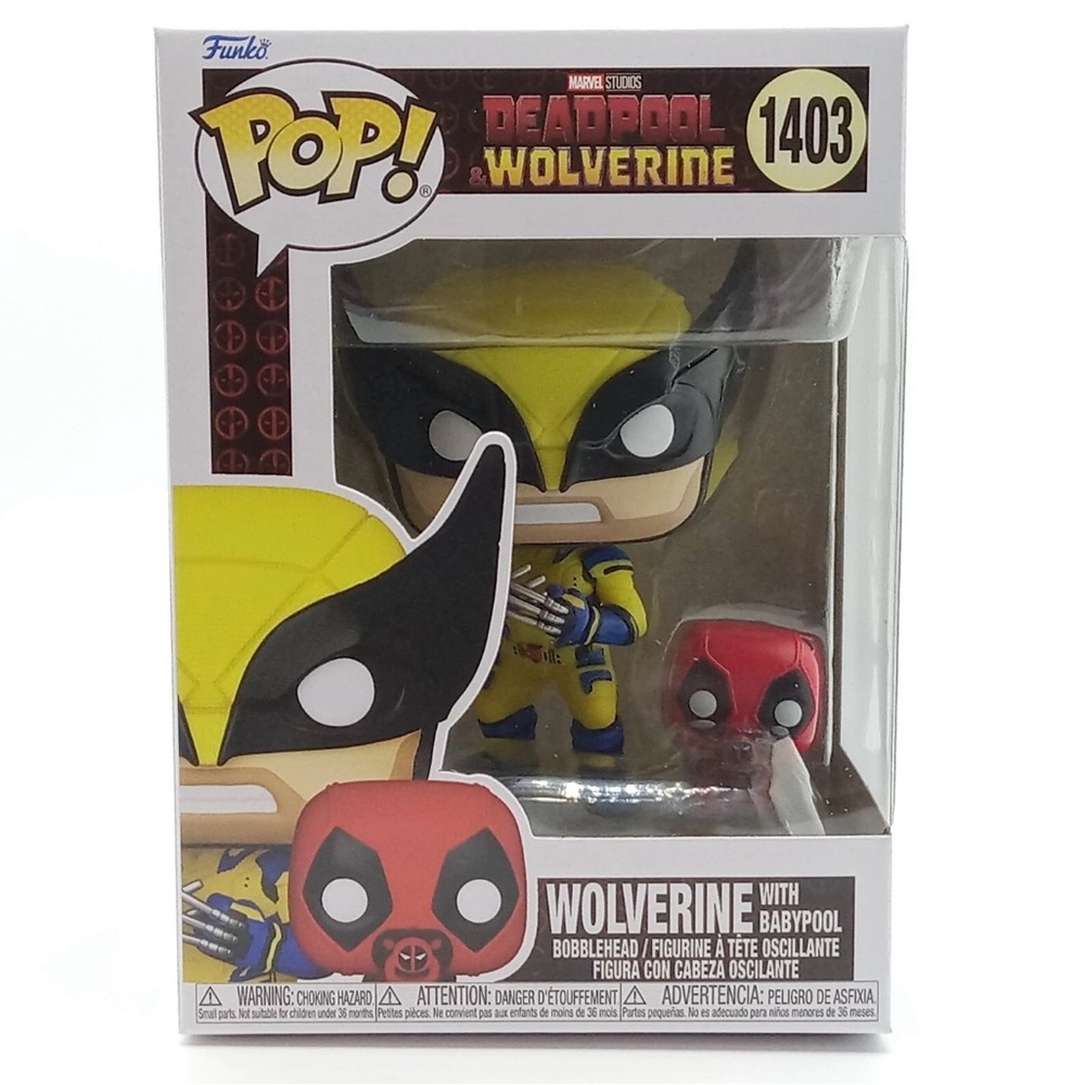 Funko Pop! Marvel Deadpool Wolverine bobblehead with BabyPool